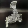 Стеклянная вода бонг сома формы бонги 14 мм женский шарнир кальян пепельный ловчик псевдоним перколат