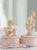 Decorative Objects & Figurines Pink Cute Ballerina Girl Music Box Rotating Musical Boxes Princess Dog Exquisite Toys Home Decoration Surpris