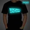 Retour vers le futur T-shirt lumineux T-shirt camiseta Été T-shirts à manches courtes Retour vers le futur Tee Tops Streetwear T-shirts 4XL 220609