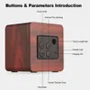 Q1 Wooden Mini outdoor portable Wireless Speakers High Quality Wood Subwoofer BT4.2 Speaker with 1200mAh Large Battery