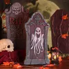 Autres fournitures de fête festive STOBOK 6PCS Décoration d'Halloween Tombstone Haunted House Set Yard Sign pour intérieur extérieur 220826