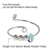Fidget Perlen Zappet Ring Spinner Single Spiral Spiral Zappet Ring Perlen drehen Ly Anti Stress Angst Ringspielzeug für Mädchen Frauen268m
