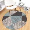 Carpets Polyester Rubber Floor Mat Bedroom Round Carpet Rug Entry Mats Slip-resistant Washable Entrance FOR LIVE ROOMCarpets