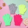 Vijf vingers handschoenen kinderen winter gebreid handschoen meisje jongen stretchy warme volledige vinger snoep kleur schattig antivries