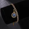 Classic Turkish Evil Eye Bracelet for Women Luxury AAA Cubic Zircon CZ Hamsa Hand Charm Bracelet Trend Female Party Jewelry Gift GC1063