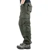 Spodnie męskie Sprężyn męskie spodnie ładunkowe khaki wojskowe menu spodni swobodny kotel 220823