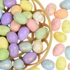 Decorazione per feste 50 pezzi Uova di Pasqua in schiuma Piccione colorato con cesto per ornamenti da tavola per la casa Forniture per decorazioni per ghirlande primaverili