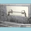 Étagères de salle de bain, matériel de bain, maison, jardin, support d'étagère en acier inoxydable, support de rangement de cuisine Edc, fil suspendu au mur, résistant à l'eau, Siery