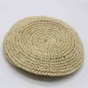 Modny projektantki Crochet Paper Paper Słomka Beret Spring Summer Hat Drop Wysyłka NOWOŚĆ 2018 NOWOŚĆ LL180594 J220722
