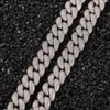 Full Diamond Cuban Link Chain Mens Gold Iced Out Chains Necklace Hip Hop Jewelry 14mm 3D Fashion Thick Heavy Necklace bracelet297E