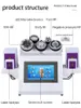 6 초음파 RF 지방 폴라리스 슬리밍 지방 손실 Lipo Laser 초음파 진공 지방 캐비처 80k 지방 캐비테이션 머신