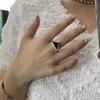 Mens luxurys дизайнерские кольца треугольные открывающиеся кольца навязки для женских кольца дизайнеры ювелирные изделия из нержавеющей стали мужское кольцо 2203232D