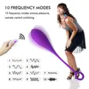 NXY Eggs Vibrador de bala potente para mujer huevo vibrador inalmbrico con Control remoto estimulador cltoris y punto G 10 velocidas 0125