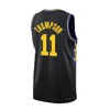 Maillot de basket-ball pour hommes Stephen Curry # 30 Thompson # 11 Wiggins # 22 Poole # 3 Iguodala # 9 Vert # 23 Kuminga # 00 ville 22-23 Maillots de la nouvelle saison Hommes jeunes S-XXL