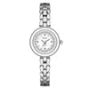 ساعة Wristwatches Women's Fashion Luxury Diamond Rose Gold Bracelet Ladies Waste Watch Stainsal Steel Waths Watches Watches Simple Clo