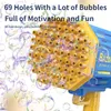 6980 Otwory Rakiet Bubble Pistolet Anioł Led Kids Automatyczny mydło Bubbles Maker Maker For Wesder Party Outdoor Games 220705160797