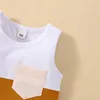 衣料品セット3〜36ヶ月の子供の男の子2PCS衣服幼児幼児カジュアルノースリーブレスタンクトップ