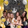 Golden Balloon Birthday Set Party Decoration Supplies Rose Balloons Balloons Rain Silk Decoration Conjuntos