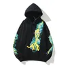 Fashion Brand Loose Printed Men's and Women's Autumn and Winter Cashmere Hoodie