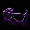 Led Glasses Neon Party Flashing Glasses EL Wire Glowing Gafas Luminous Bril Novelty Gift Glow Sunglasses Bright Light Supplies