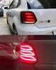 VWポロのための車のスタイリングリアランプ2011-20 18テールライトベンツタイプLEDランディングライトダイナミックターンシグナル反転ライト