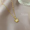 Pendant Necklaces Trendy Queen Crown Heart Zircon Exquisite 14K Gold Plated Stainless Steel Necklace Clavicle Chain Valentine's Day Gift