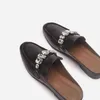 Femmes intérieur maison pantoufles Muller chaussures nouvelles pantoufles en 2022 vêtements d'été pour femmes paresseux strass fond plat Baotou moitié 220622
