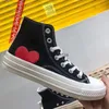 Klasik Rahat Paten Ayakkabı Büyük Gözler Chuck Oynamak Çok Kalp Kanvas Kaykay Sneakers Ortak Adı Loafer'lar