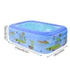 US Stock Family Inflatable Swimming Pool PVC Paddling Kids Adult Small Bathtub Outdoor Garden Backyard Summer Water Three-layer Party Toy 2022