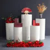 Party Decoration 3pcs Round Cylinder Pedestal Display Art Decor Cake Rack Plints Pillars For DIY Wedding Decorations Holiday Party