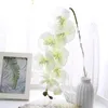 Decorative Flowers & Wreaths White Orchid Silk Phalaenopsis Flower Artificial Orchids 8 Stems For Wedding Centerpieces Reception Decorations