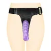 Pasek podwójnego dildo seksowna zabawka dla kobiet lesbijki penis ultra elastyczna uprząż Pasek na majtkach