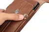 حقيبة حزام جلدية حقيقية حقيبة حزام حزام ، مقاطع هاتف لـ iPhone 13 12 11 Pro Max Mini XR XS X 8 7 Plus Samsung S22 S21 S20 Note20 Huawei Xiaomi Universal Wover