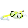 Kinder Schwimmbrille Schnorcheln Tauchen + Atemschlauch 5 Farben Schwimmen Wassersportbrille Tauchbrille für BoyGirl G220422