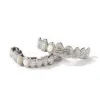 排他的なカスタマイズジルコン歯グリルアイスアウトホップ925銀の装飾ブレース男性用の女性のハイエンドジュエリー