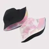 Zomer Tie Dye Bucket Hats para homens Mulheres reversíveis moda hip hop chapéu pescador bob rua ao ar livre boys meninas chapéu de menina panamá