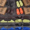 2023 Designer Slipper Men Eva Rubber Woman Sandals confortáveis ​​Novas colegas de colegas brilho fuligem verde onyx preto ósseo resina branca slides de capa masculina west sliders shoe runr