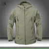 Chaqueta de camuflaje del ejército para hombre Chaquetas tácticas militares para hombre Soft Shell impermeable a prueba de viento Hunt Jacket Coat Impermeable Hombre Ropa 201127