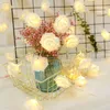 Party Dekoration Rose LED Lichterkette Batterie USB Urlaub Lichterkette Hochzeit Weihnachten Valentinstag Zimmer Girlande DekorationParty