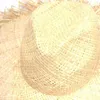 Chapeaux de soleil en paille faits à la main pour femmes, à large bord, de haute qualité, raphia naturel, Panama, plage, casquettes de soleil pour vacances, G220301