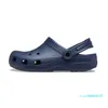 Storlek M4-M11 Buckle Designer Sandals tofflor Croos Slides Classic Mens Triple Black White Khaki Navy Blue Waterproof Shoes Nursing6542851