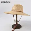 Ceinture sangle paille chapeau de soleil pour les femmes mode vacances plage UV chapeaux large bord Panama chapeaux en plein air en gros 220525