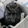 10A Espelho Qualidade Digner Mulheres Mini Mochila Preto Cordeiro Acolchoado Flap Sacos Clássico Dupla Cadeia Ombro Bolsa De Ouro Real Bolsa De Embreagem De Couro Com BoxXD1S