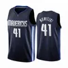 Custom 2021 Lone Ranger Deep Blue 77 Doncic 30 Curry 41 Nowitzki 44 Jackson 6 Porzingis Basketball Jersey Men Kobiet Młodzieżowe koszulki