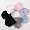 Female Cashmere Blend Winter Hat Long Fur Warm Soft Wool Knitted Hats Women Skullies Hats Wholesale J220722