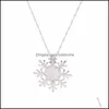 Médaillons Colliers Pendentifs Bijoux Nouveau Européen Et Américain Simple Mode Perle Goutte 925 Sier Neige Collier Cage Diy Pendentif Accessoires