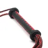 Frusta di toro in vera pelle di vacchetta da 3 piedi BDSM Bondage Sculacciata Flogger Nappa Manuale puro Frusta genuina Giocattolo del sesso per coppie 220411