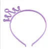 Girl Kids Crown Headband Plastic Tiaras Hair Sticks Princess Barn Huvudbonader Hårtillbehör Candy Colors3920099