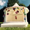 Commercial inflatable wedding bounce house inflatables white bouncy caslte jumping bouncer moonwalks for party decoration