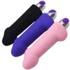 Massage FAAK-G326 Silikon Sexvibration Uppladdningsbara S för kvinnor älskar infoga G-Sport Massage Climax Dildo Masturbation Toy
